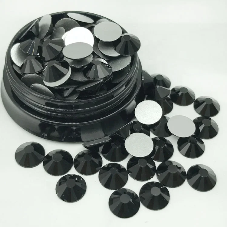 12 facet Crystal flat back rhinestones non hot fix rhinestones non hot fix rhinestone in neon AB for dress decoration