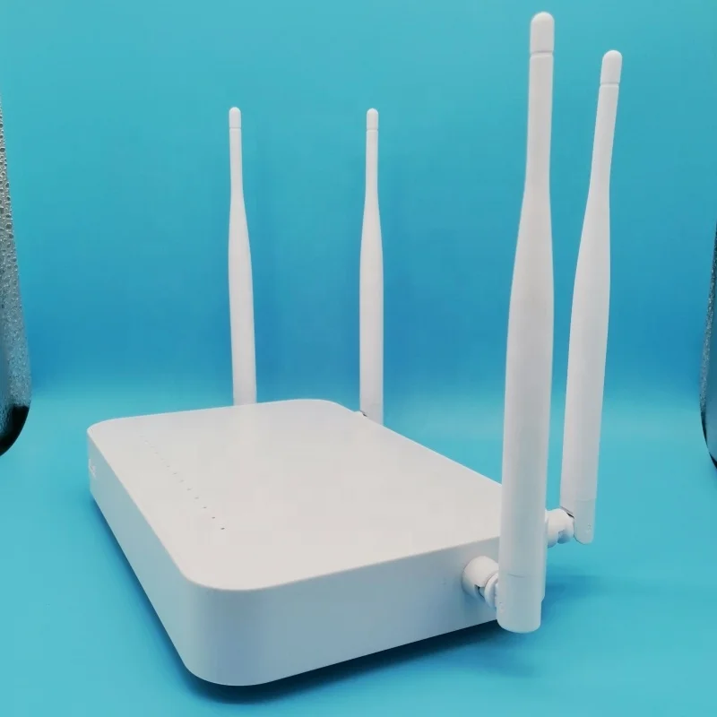 PON HGU Hot Selling English Version 1GE+3FE+1TEL+2USB+ WiFi Dual Band 4-track antenna 5DB GPON ONU Optical fiber modem