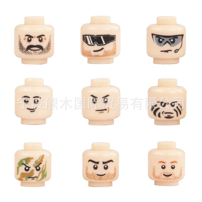 500-166 Military+helmets hats+soldiers officers+figurines+MOC building blocks+DIY models+ornaments legoods 3001+3002+3003+3004