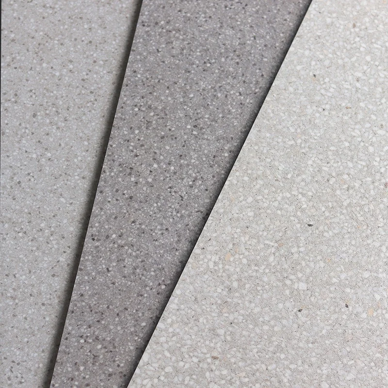 600x600 Matt Finish White Grey Cement Look Porcelain Rustic Restaurant Store Kitchen Floor Terrazzo Tile