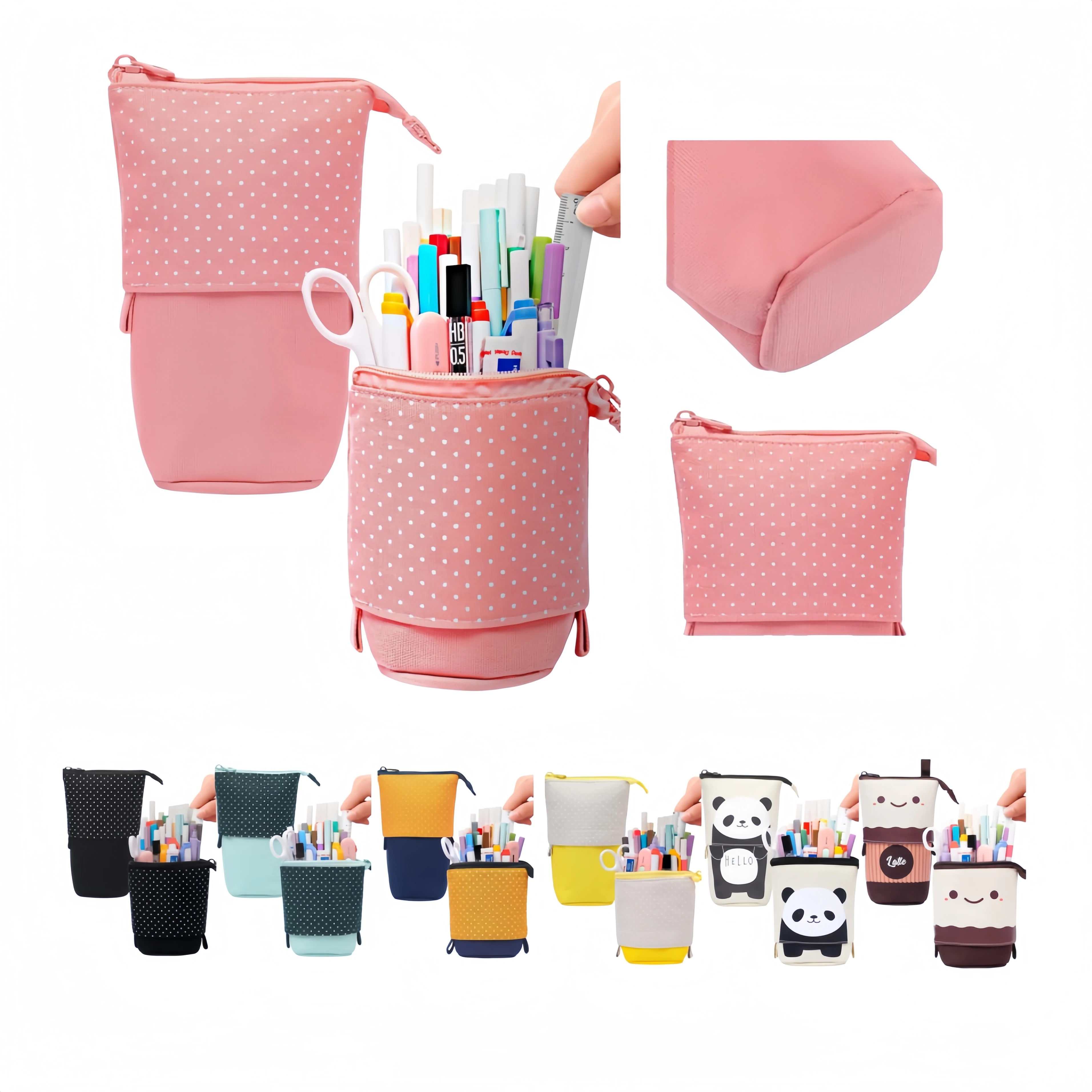 Factory custom personalized creative multi-functional large capacity High appearance level girl Fashion trend creative pen bag