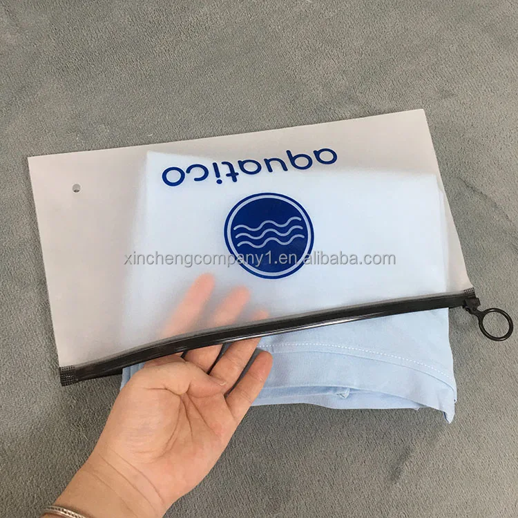 Custom printed slide zip lock plastic bag underwear zippered bag clothing for shoes