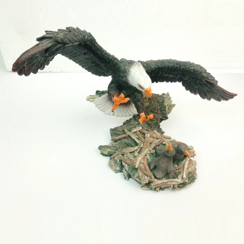 Wholesale Custom Resin America Concrete Large Eagle Statues Bird Decor Ornament Garden Animal Figurines for Sale