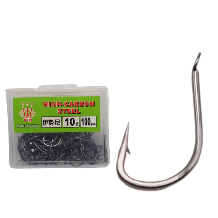  Factory Wholesale Outlet Black Band With Barbed Boxed Packaging High Carbon Steel Fishing Hook