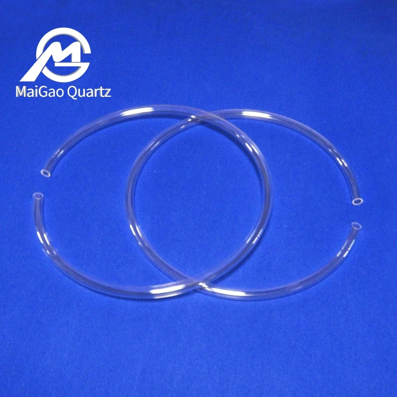 Wholesale transparent high quality heat and acid resistant C-type quartz tube round quartz tube quartz ring