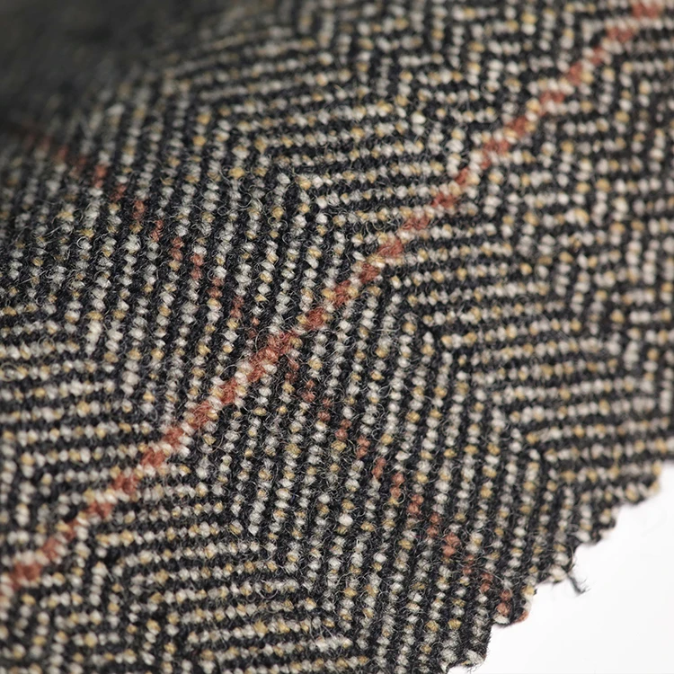 
Custom High Density Tweed Herringbone Woven Herringbone Tweed Fabric 