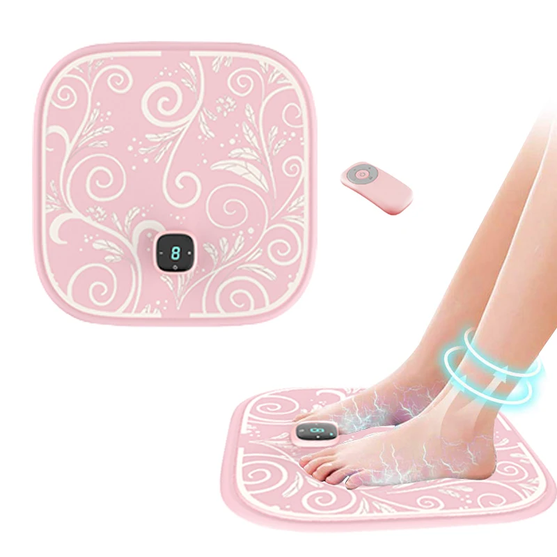 Hot Products  Electric Massage Pad Feet Muscle Stimulator Massage Mat Electric Vibrating EMS Foot Massager with remote control