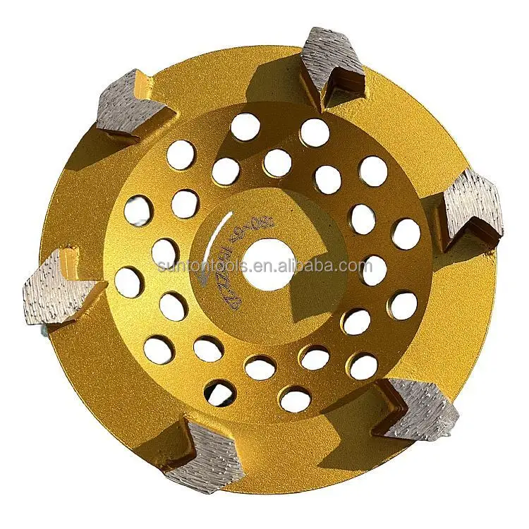 Europe Quality  7 inch 180mm arrow segment  turbo diamond grinding cup wheel  for concrete