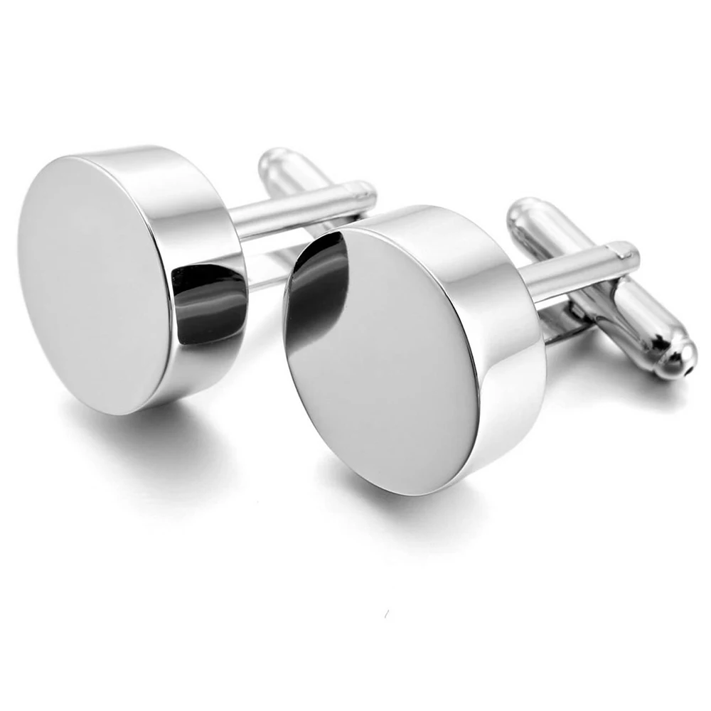 wholesale Custom logo suit shirt black silver studs set gemstones custom button cuff link men cufflinks for men