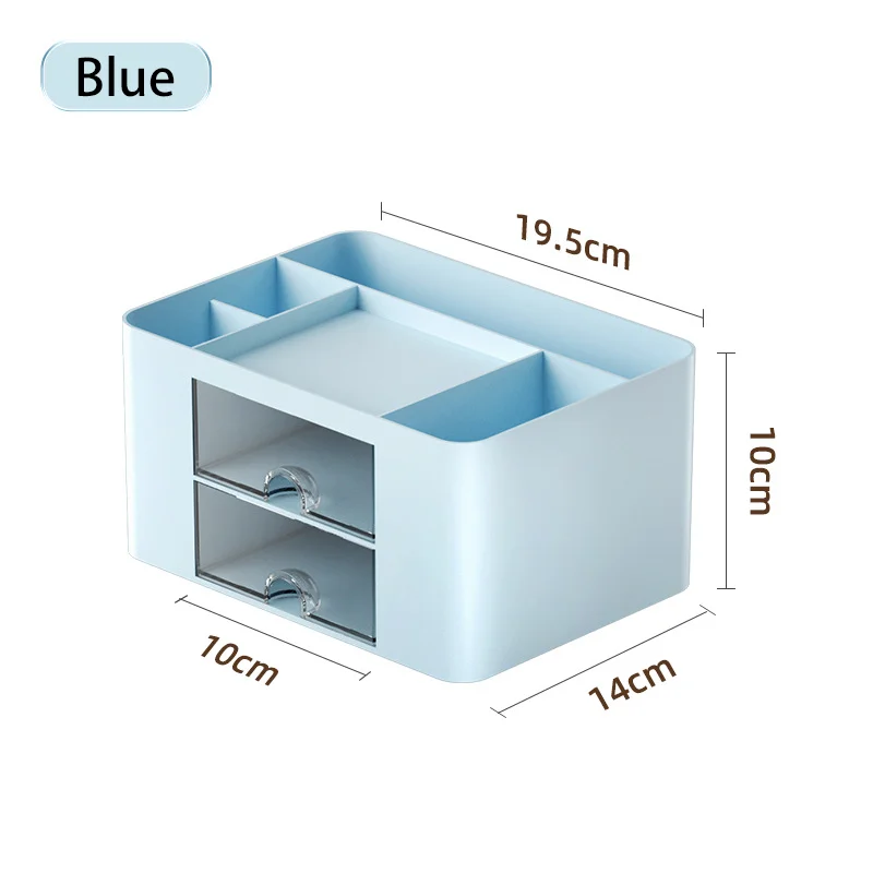 OFPS05 Office desktop storage box multifunctional large capacity pen holder storage box plastic desktop stationery storage box