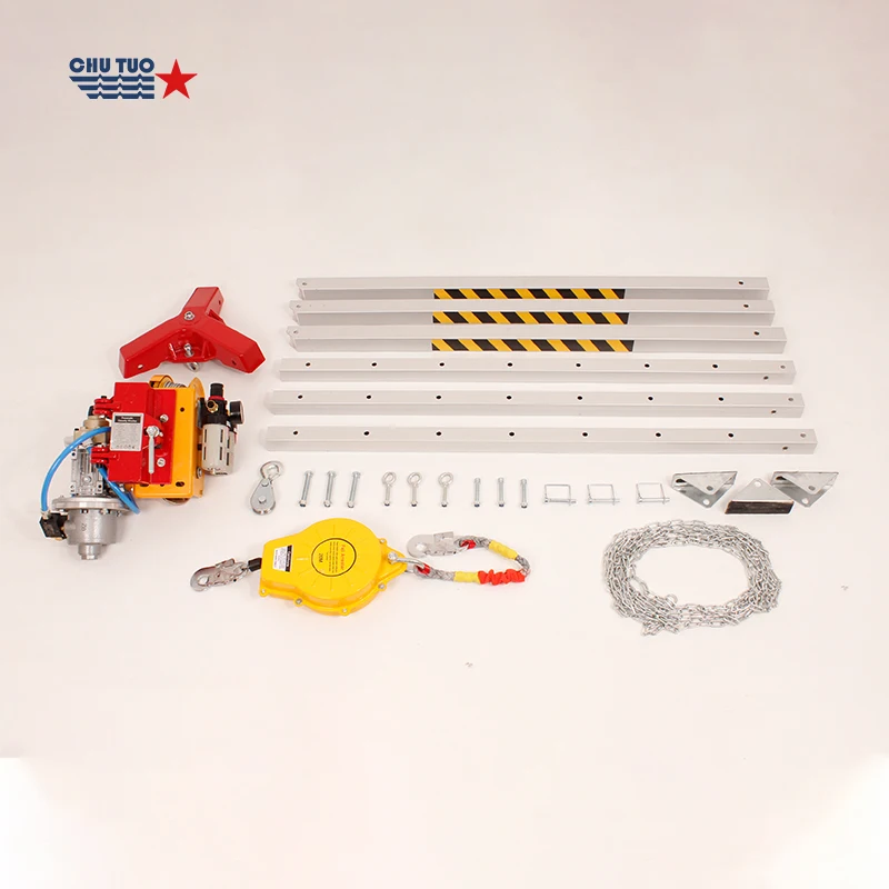 Marine Fire fighting Use IMPA 590609 Aluminum Air Driven Casualty Winch Pneumatic Tripod Casualty Winches
