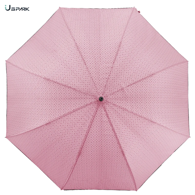23inch Polka Lace Superfine Fashion Straight Umbrella For Women