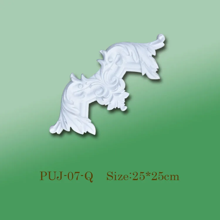 Banruo Factory Price PU Foam Hollowed Corner Veneer Ornaments and Ceiling Frame Moldings For Interior Decoration