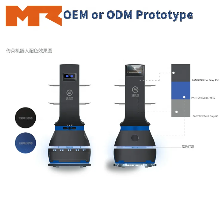 
Efficient Time Saving Self-walking Chat Customized Intelligent Food Serving Robot for Hotel Manufacturing Plant Printing Shops 
