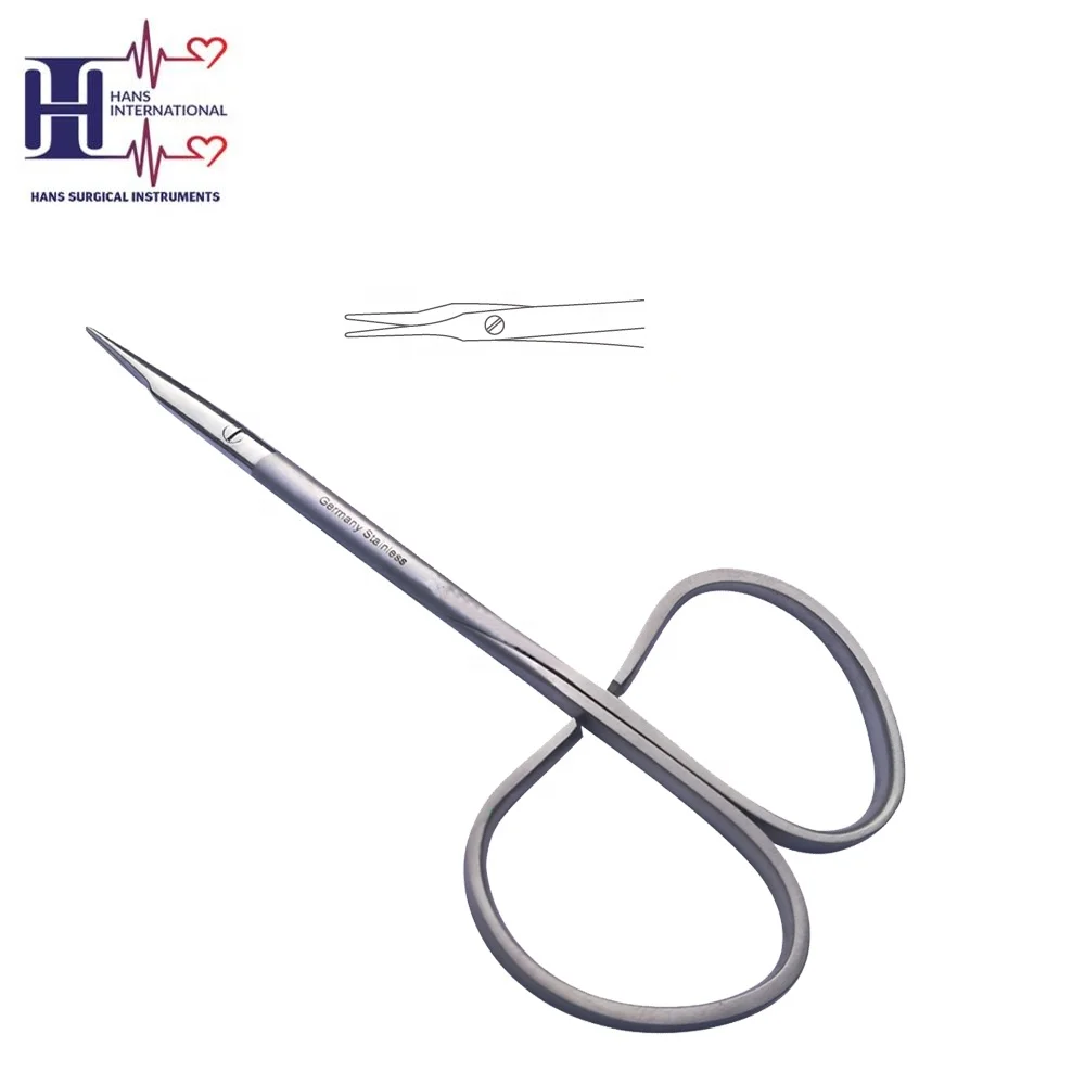 Ribbon Stevens Tenotomy Scissor Straight Flat Shanks Blunt Tip Microsurgery Instruments