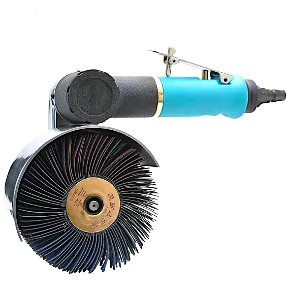 TY79130 Pneumatic Flap Sander abrasive 120mm Flap Wheel  Sanding Convex Surfaces / Curved Wood Flap Sanding Tool