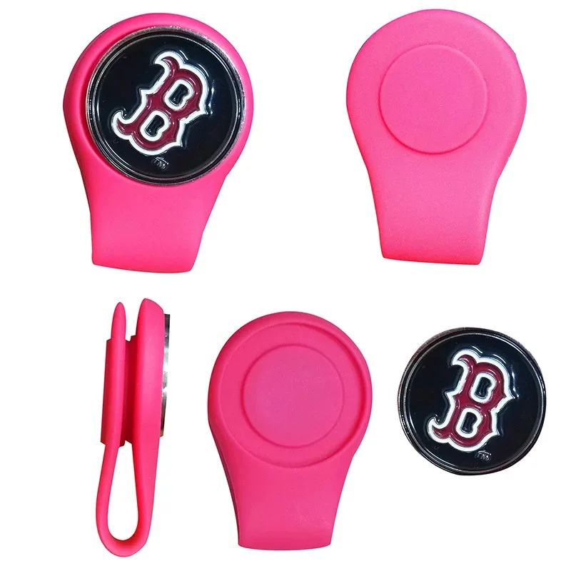 Wholesale custom silicone golf ball marker hat clip magnetic golf ball marker hat clip