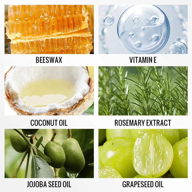 Beard Growth Oil Beard Balm Sulfate-free Refreshing & Softening and Beeswax & Coconut oil Beard Balm Gel White Label