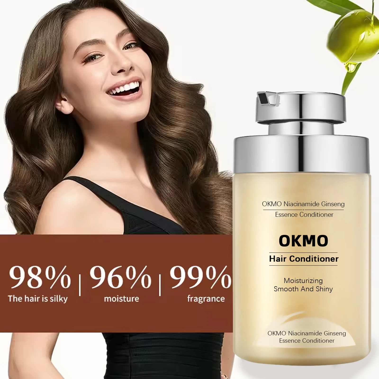 Refreshing anti-dandruff Anti hair loss Moisture smooth Conditioner Hair Niacinamide Ginseng Conditioner