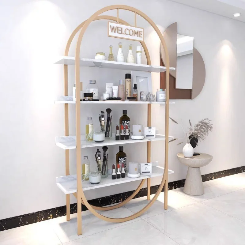 90 Cosmetics Display Beauty Salon Display Shelf Case Barbershop Shelves Skin Care Nail Salon Display Shelves