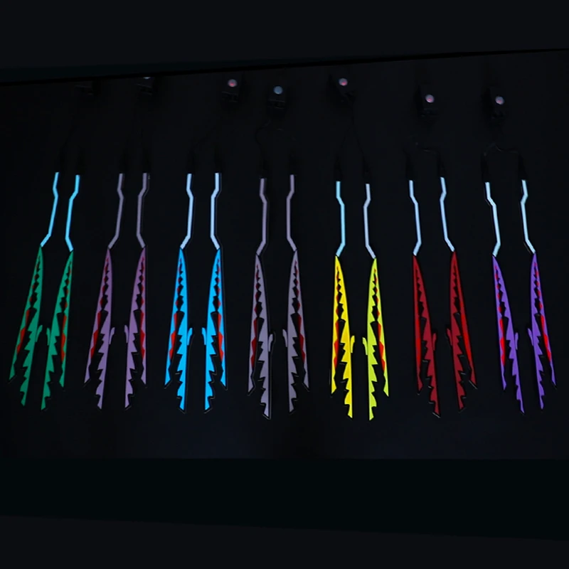 Voiture safety signal warning Shark cool shapes led helmet bar motorcycle riding motorcycle helmets led helmet light strip