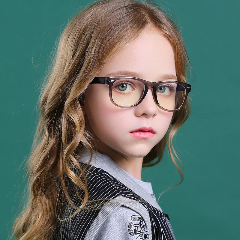 Anti Blue Light Glasses Kids Children TR Optical Frame Vintage Clear lunette anti lumiere bleu