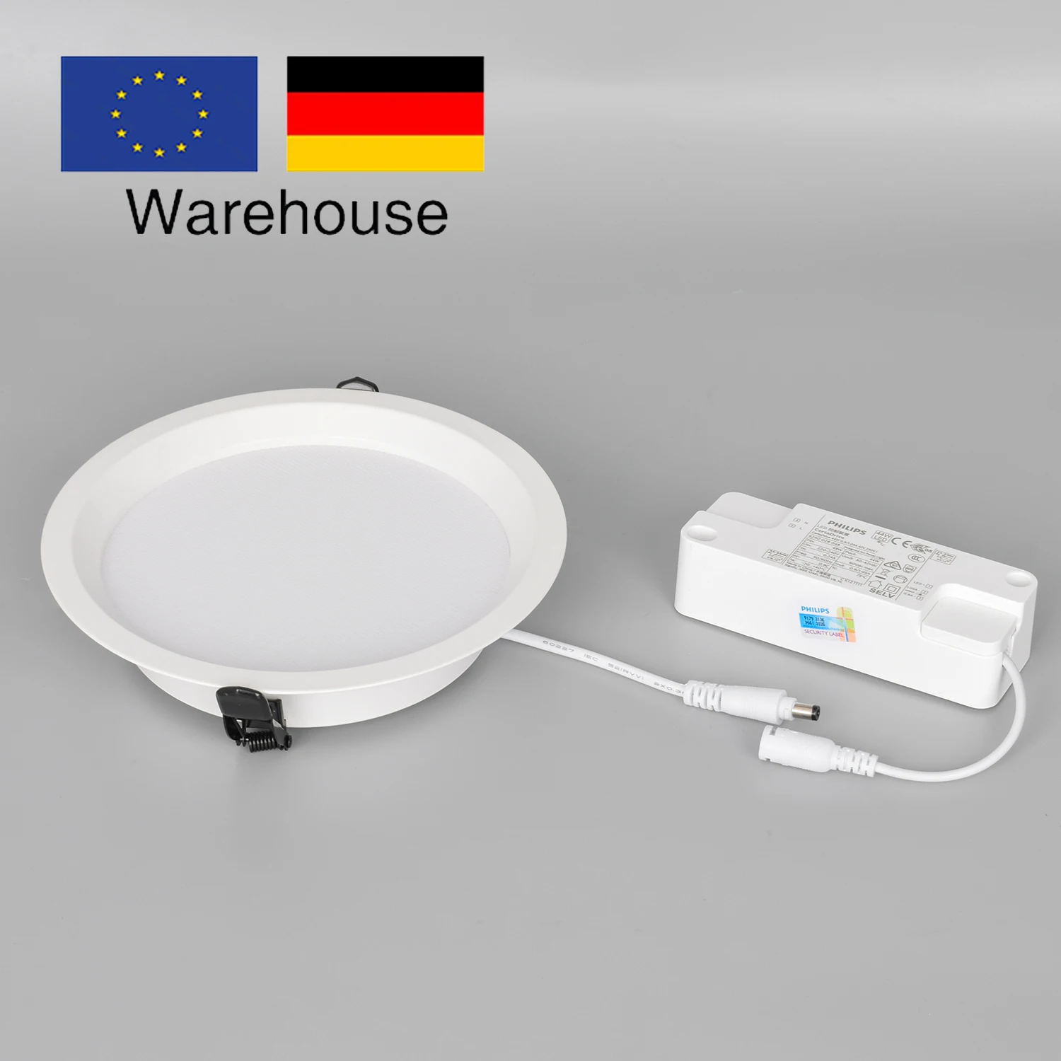 Stock In Germany Commercial 100/125 Lm/W 3000k-6500k Adjustable Round Recessed Led Downlight For Hotel