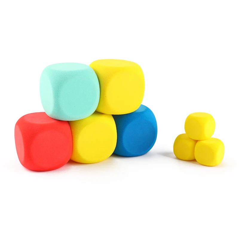 DND Dice Sets 6 Sided Professional Customize for Role Playing Game Wholesale DIY Blank Eva Soft Toy Dice