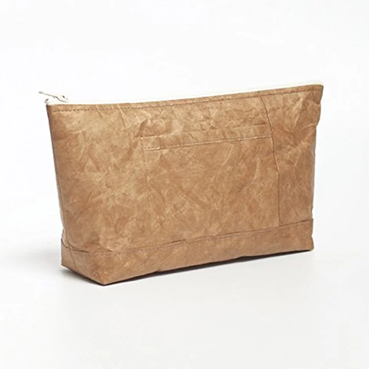 Wholesale Waterproof Kraft Paper Tyvek Cosmetic Bag