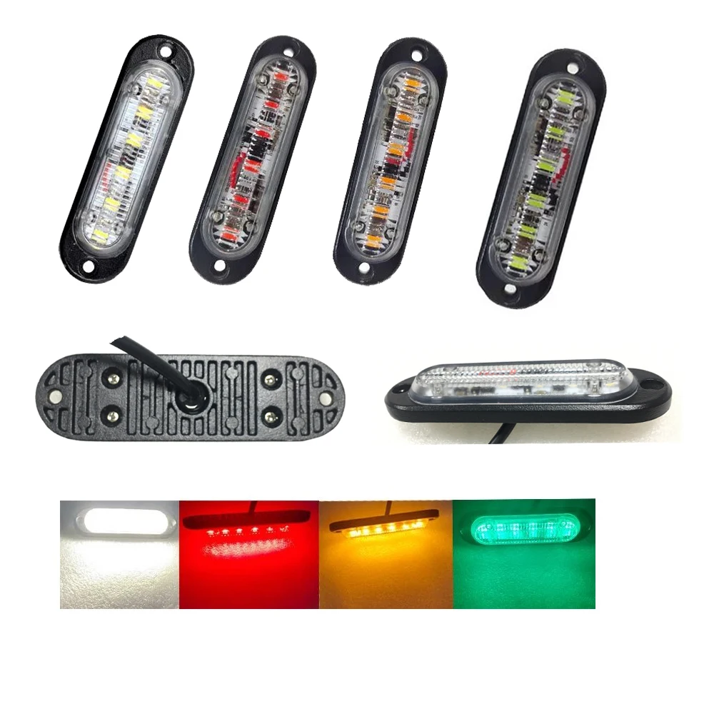 6inch 10W 5.7'  Front Rear Tail Light Trucks Trailers Lorry Car Indicators Lamp LED Side Marker