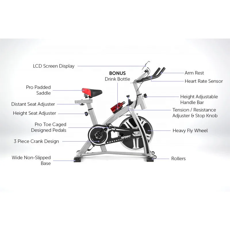 Top Sale Home Gym Equipment Indoor Fitness Exercise Equipment Cardio Spinning Bike Weight Loss Spin Bike