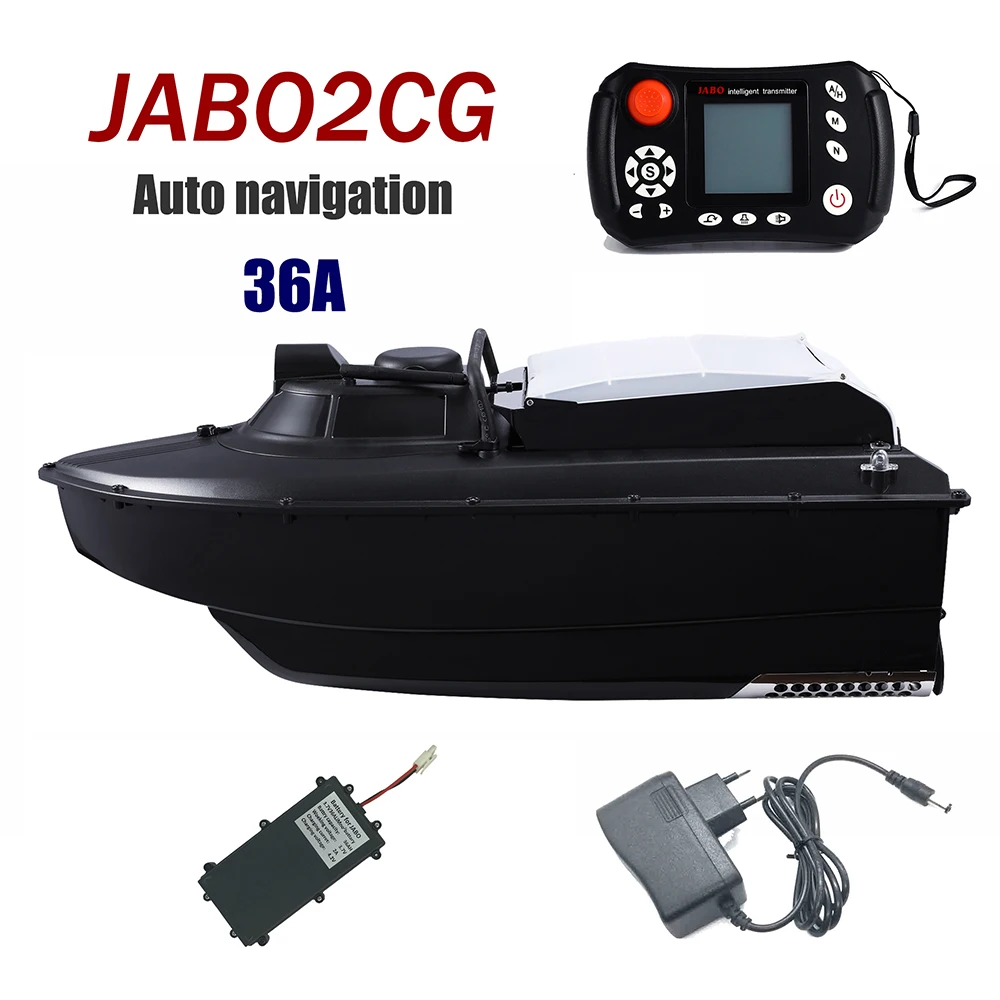 JABO2CG-36A Black GPS Auto Navigation Fish Finder Bait Boat Auto baiting robot