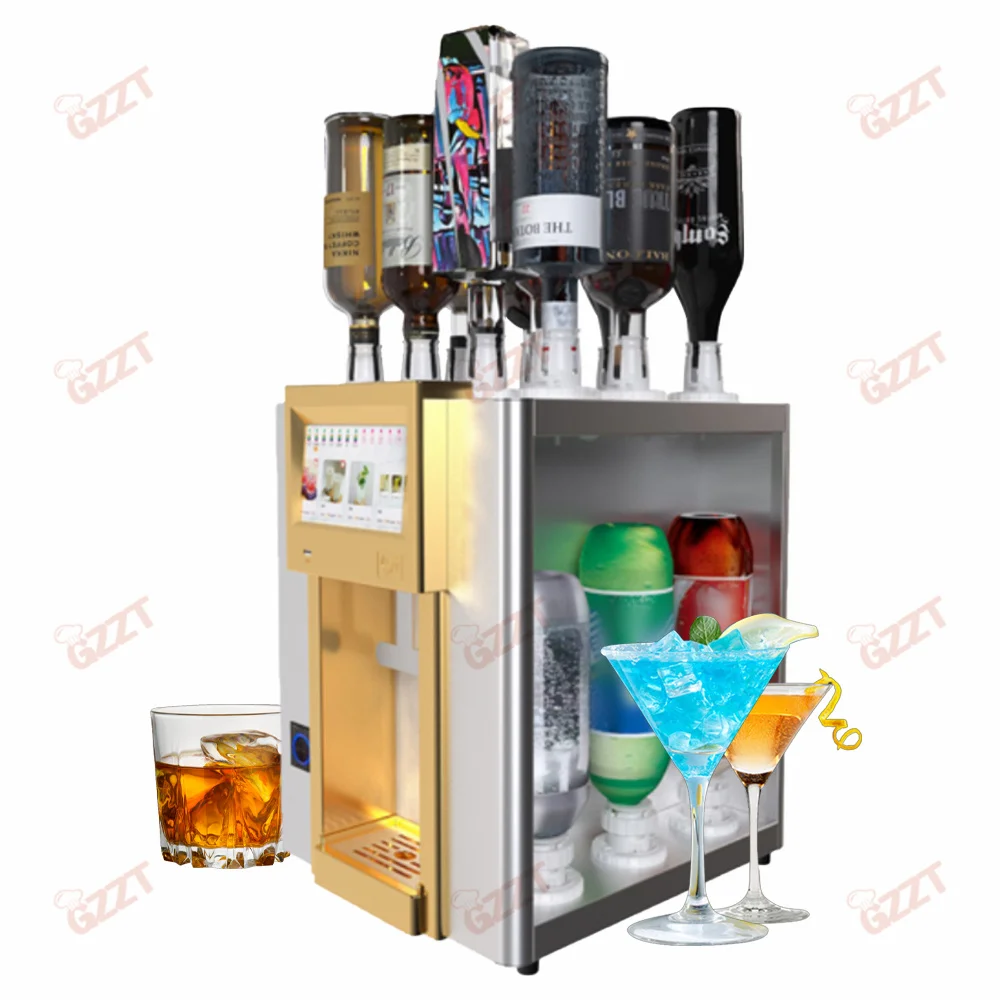 Hotel Bar Equipment Programmable 13 Bottle Seats Automatic Cocktail Dispenser Machine More than 100 kinds of cocktail recipes