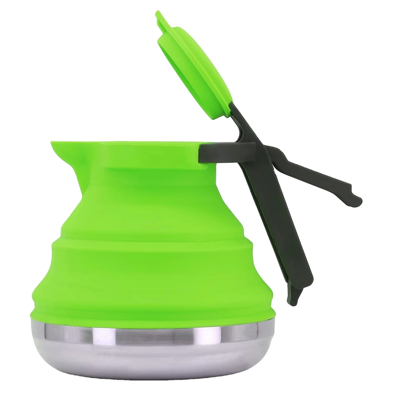 Силиконовый чайник складной походный для пешего туризма путешествий и активного отдыха объем 42