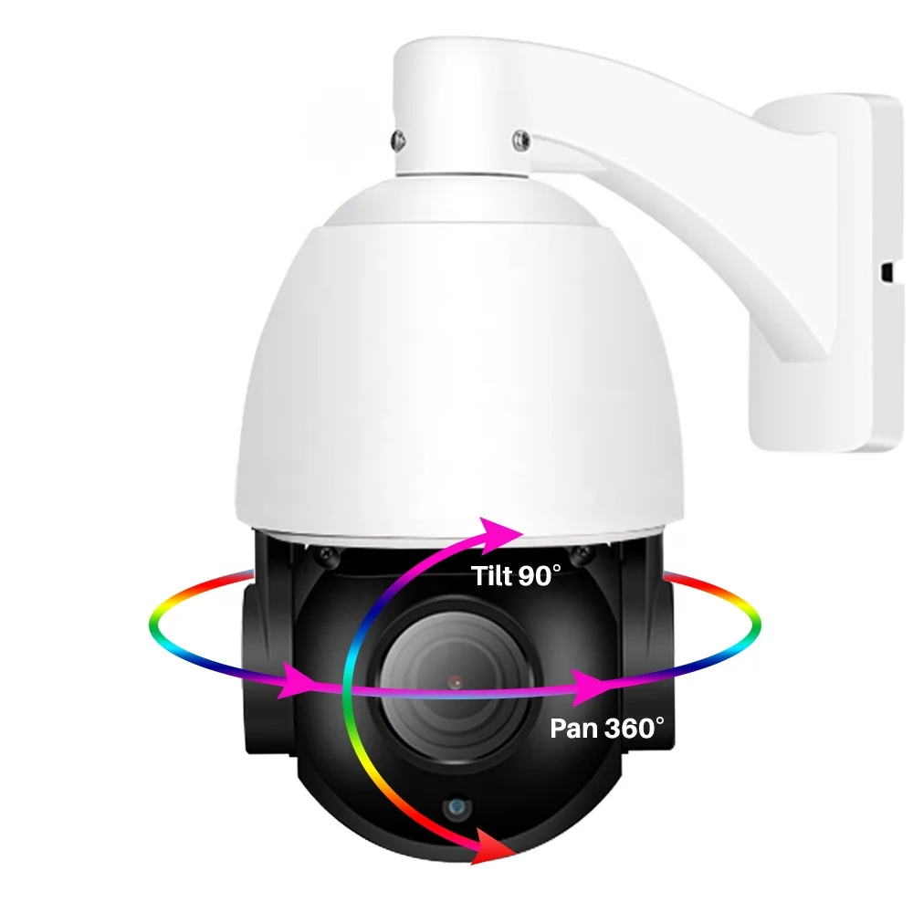 Outdoor IP66 Waterproof  SONY IMX415 CMOS 20X Optical ZOOM 4K 8MP POE ptz Ip camera with built in Microphone P2P Danale