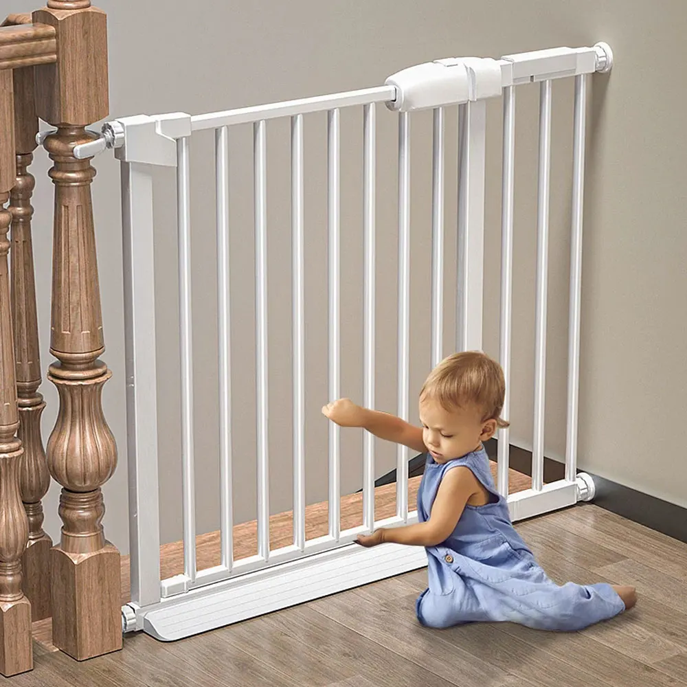 Baby protection stair door blocks door stopper baby dog pet ultra wide fence with baby safety door
