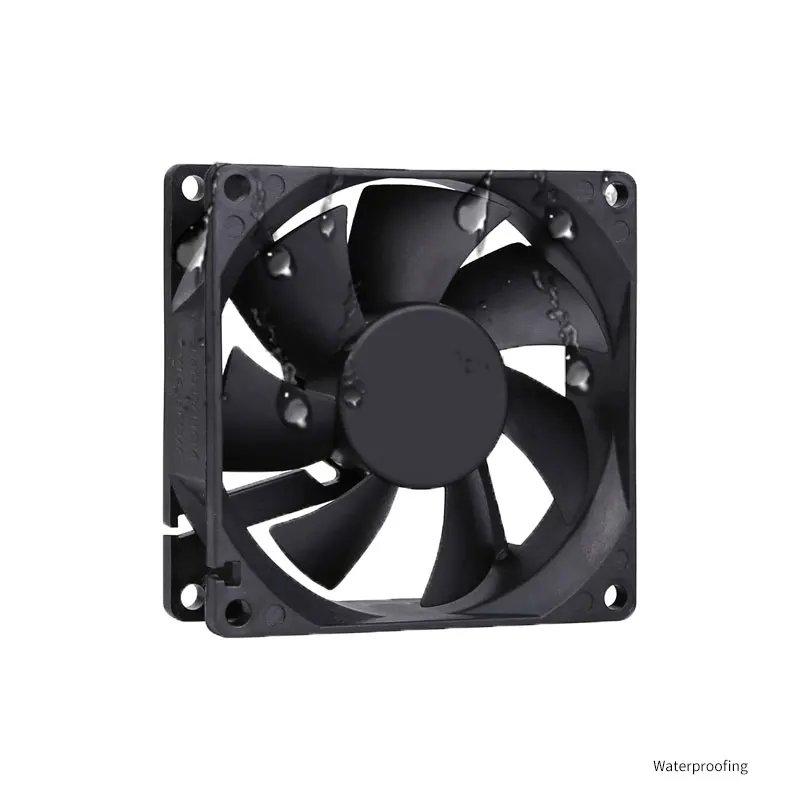 
8025B silent brushless exhaust cooling fan 80x80x25 12v 24v laptop stand air cooler dc fan 
