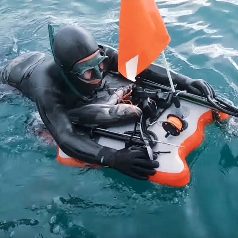Inflatable Spearfishing Dive Board Dive Platform Spearfishing Float for Freediving Water Inflatable Diving Board