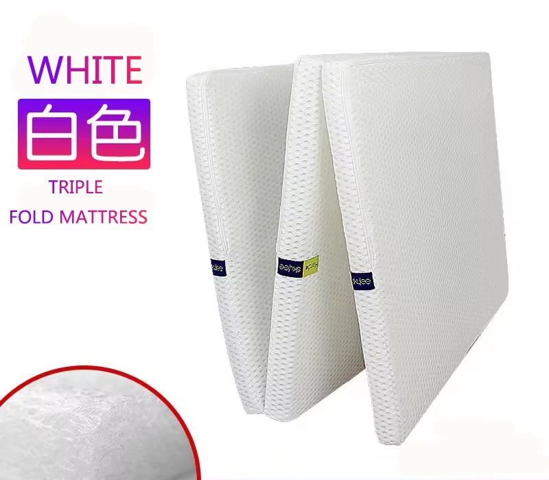Modern Air Fiber 3-Fold POE Air Mesh Breathable Vermicelli Washable Bed Mattress Home Hospital School Furniture Car Possible