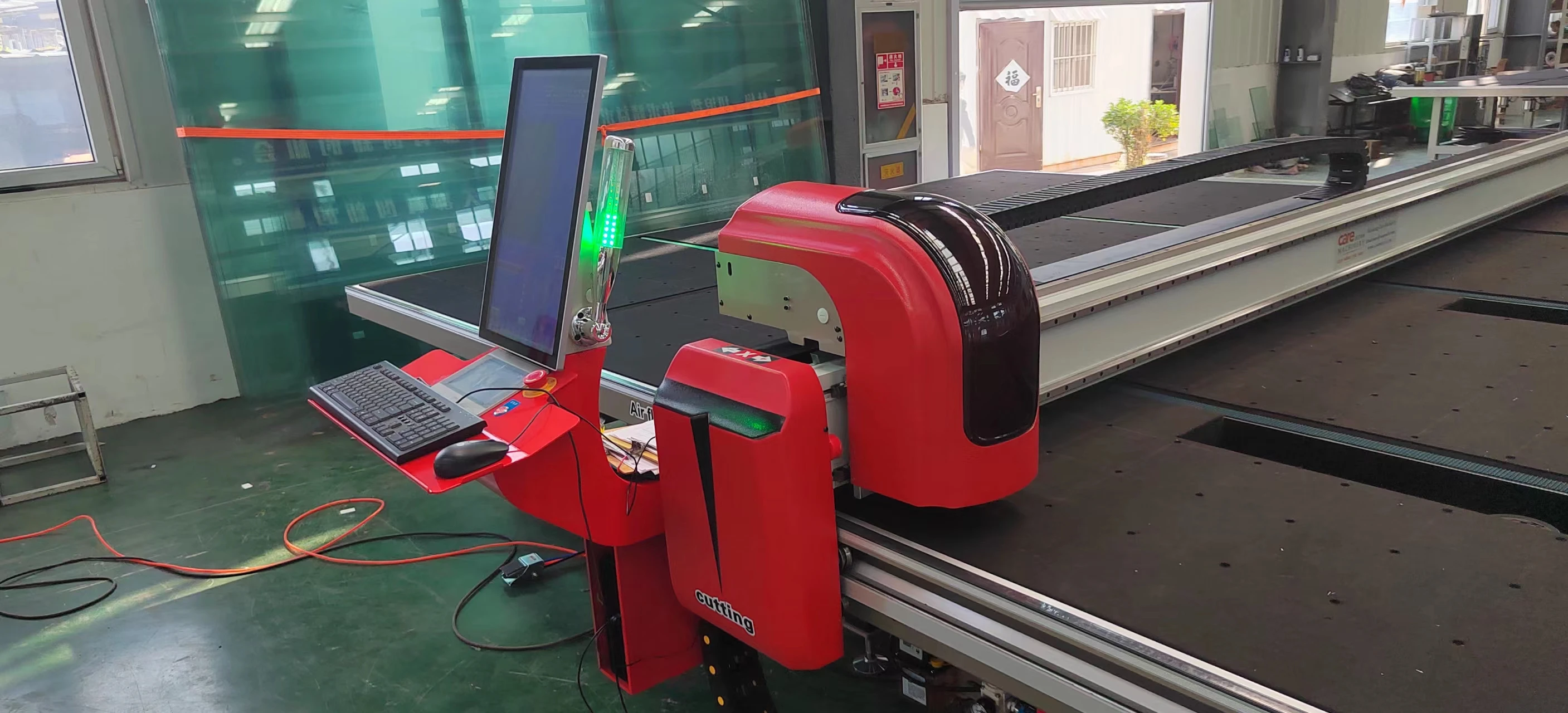 High Speed CNC Glass Cutting Machine Automatic Glass Cutter Loading Arm Breakout Table Glass Processing Machinery