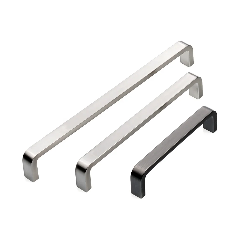 Оптовая продажа Современные Индивидуальные квадратная нанесение полуматового никелевого неофициальных советников президента тянуть Мебельная ручка для ящика, продезенфицированна