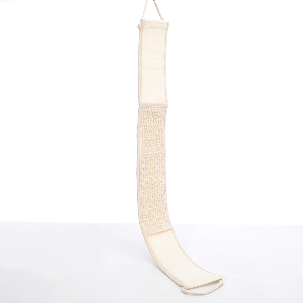 Cotton Hemp Body Wash Bath Back Scrub Long Shower Belt Soft Bath Towel Sponge Strap