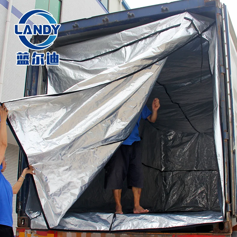 Cargo Care Alu Foil Woven Blanket Thermal Insulated Liner For 20ft Shipping Container