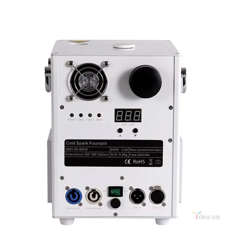 Cold spark machine factory direct sales 650w special effect cold spark machine stage wedding DJ remote control cold spark