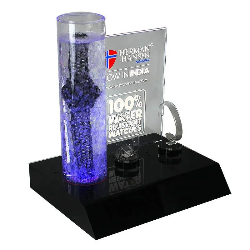 Retail Accessories for Displaying Watch Clear Transparent Acrylic Watch Display Base Stand Holder