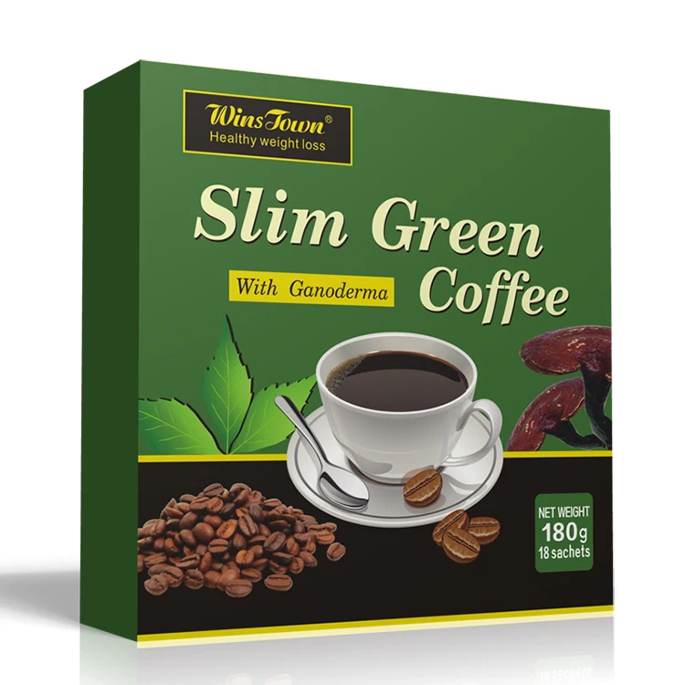 China private label healthy weight loss with ganoderma green coffee beans ginseng 100% natural herbs Slim Green Coffee
