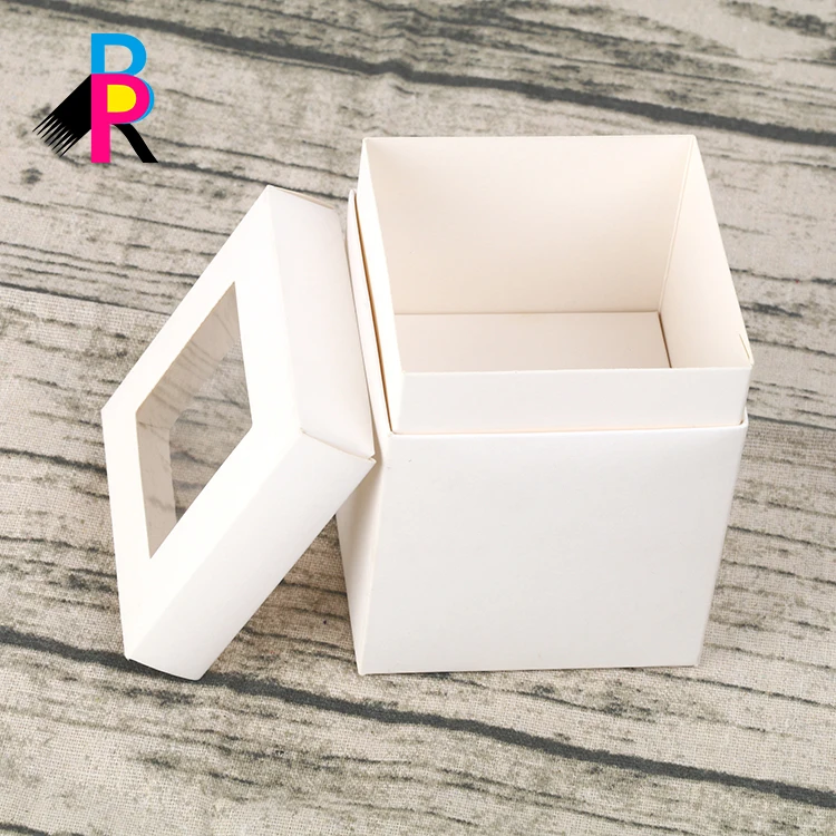 Оптовая продажа, индивидуальный дизайн, коробка для свечей, печать с окошком из ПВХ