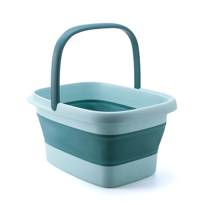 Wholesale Factory Sales Universal Collapsible Rubber Plastic Bucket Large Size Customizable Stocked Outdoor