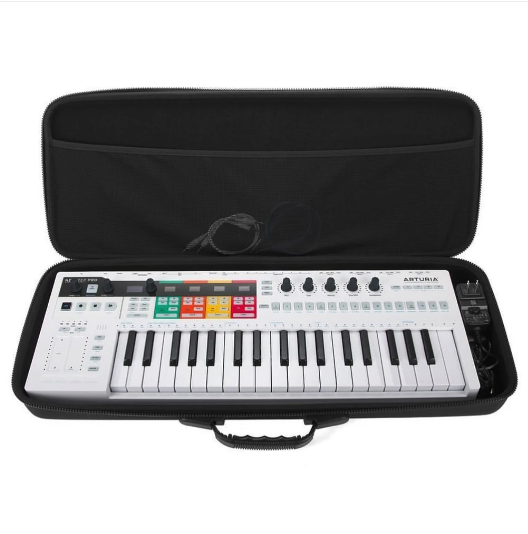 premium quality lightweight hard shell mechanical keyboard accessory EVA zipper carrying case with portable foam cutting