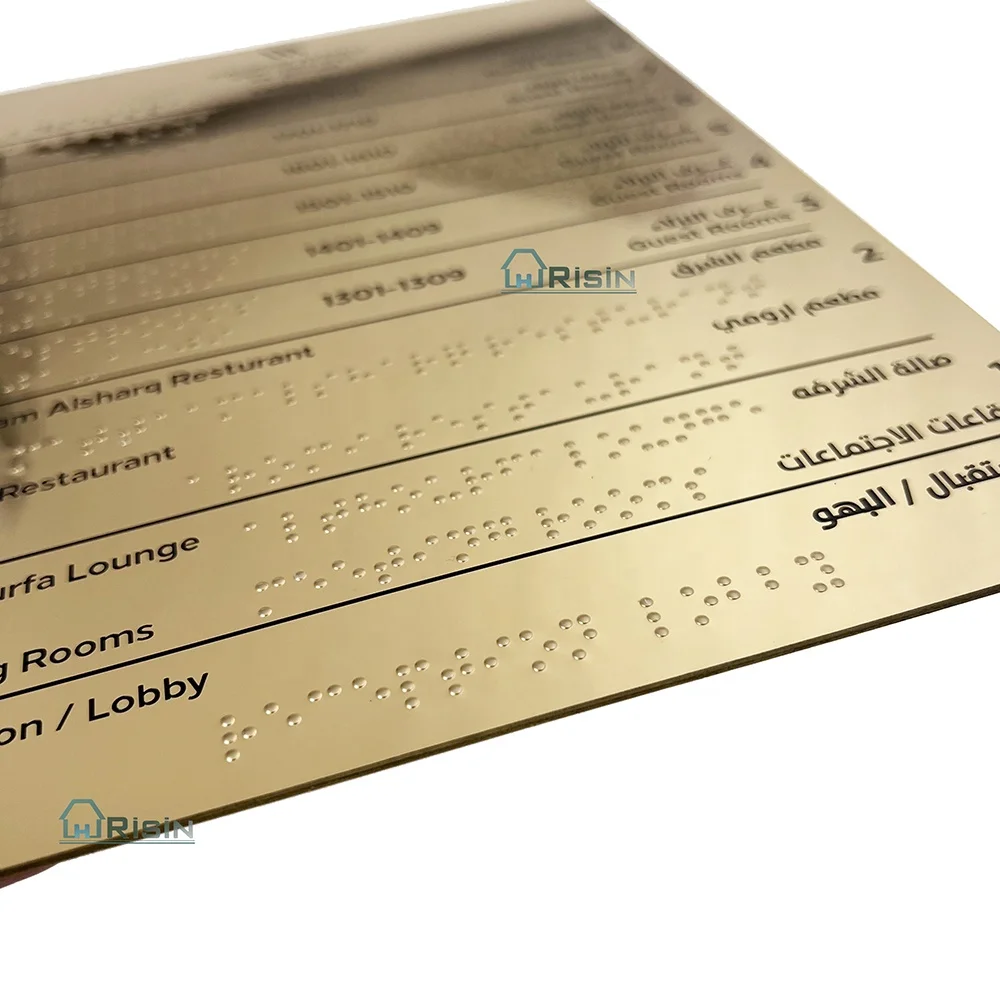 Elevator Braille button for the blind